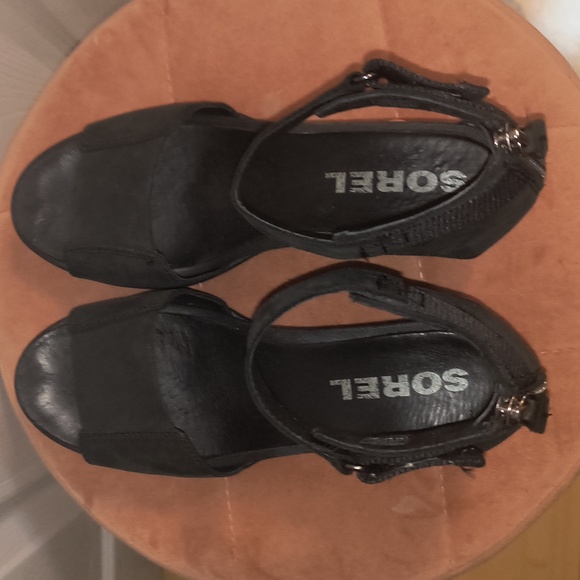 Sorel Joanie II Ankle Strap Wedge Sandal Size 9 - Picture 7 of 9